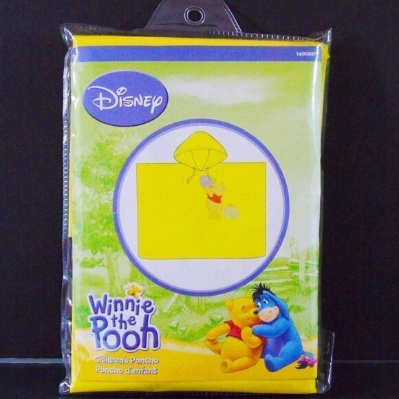 Disney Kids Raincoat Winnie The Pooh Poncho - Picture 1 of 5